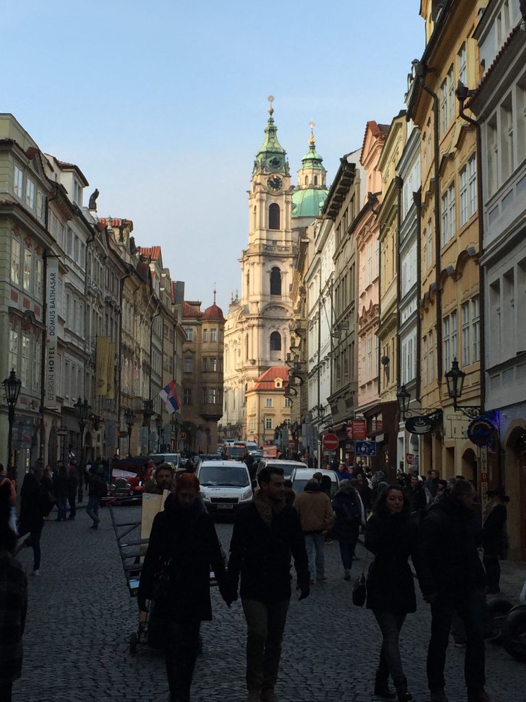 Walking through the streets of beautiful Prague