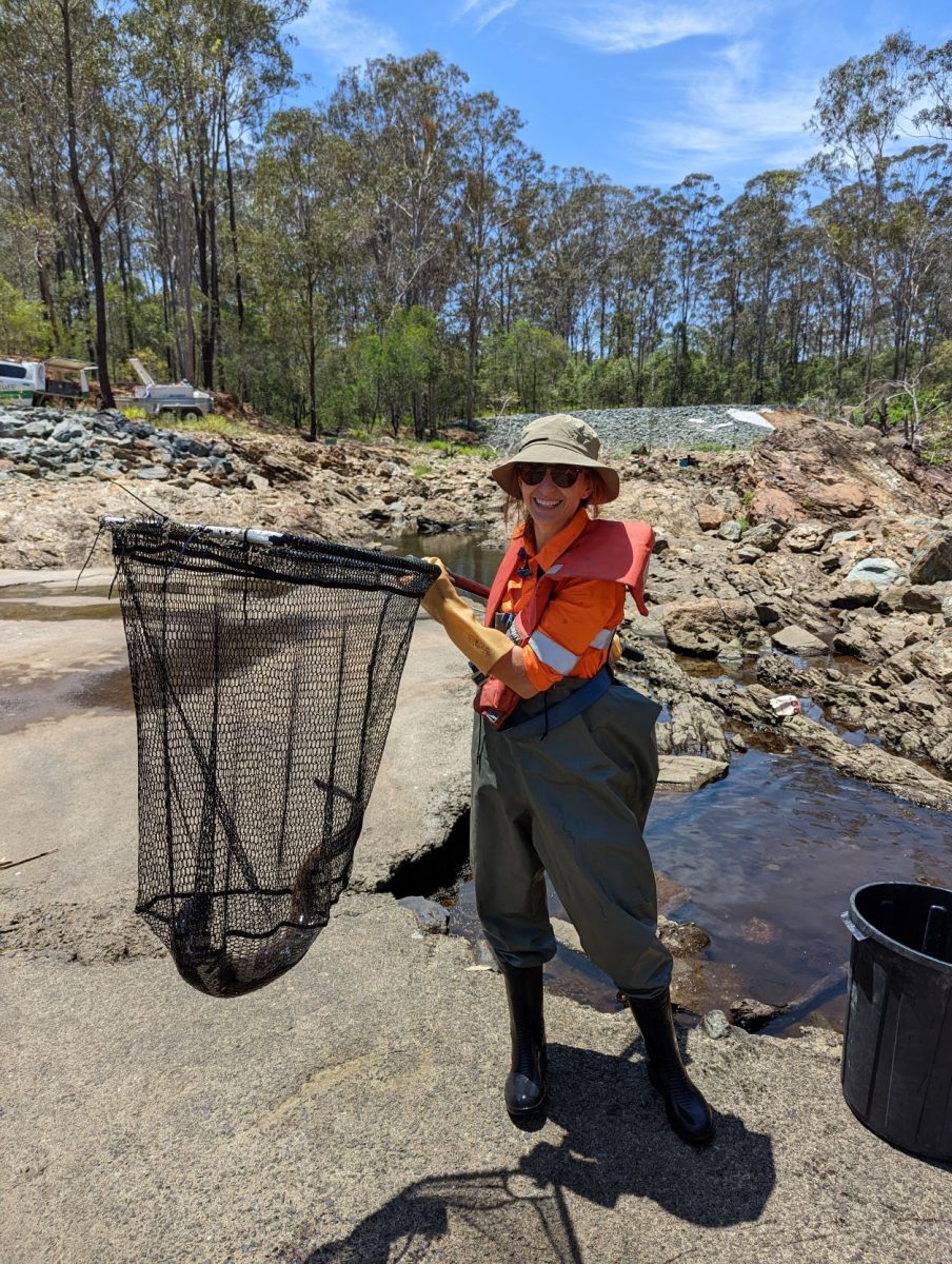 Aquatic Ecology Team Member in action
