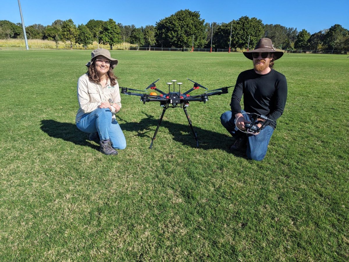 Ecosure Drone Pilots Tegan Dinsdale and Adam Dacey