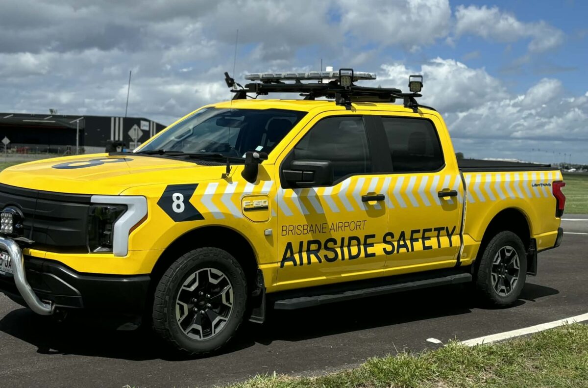 Brisbane airport airside safety ute scaled